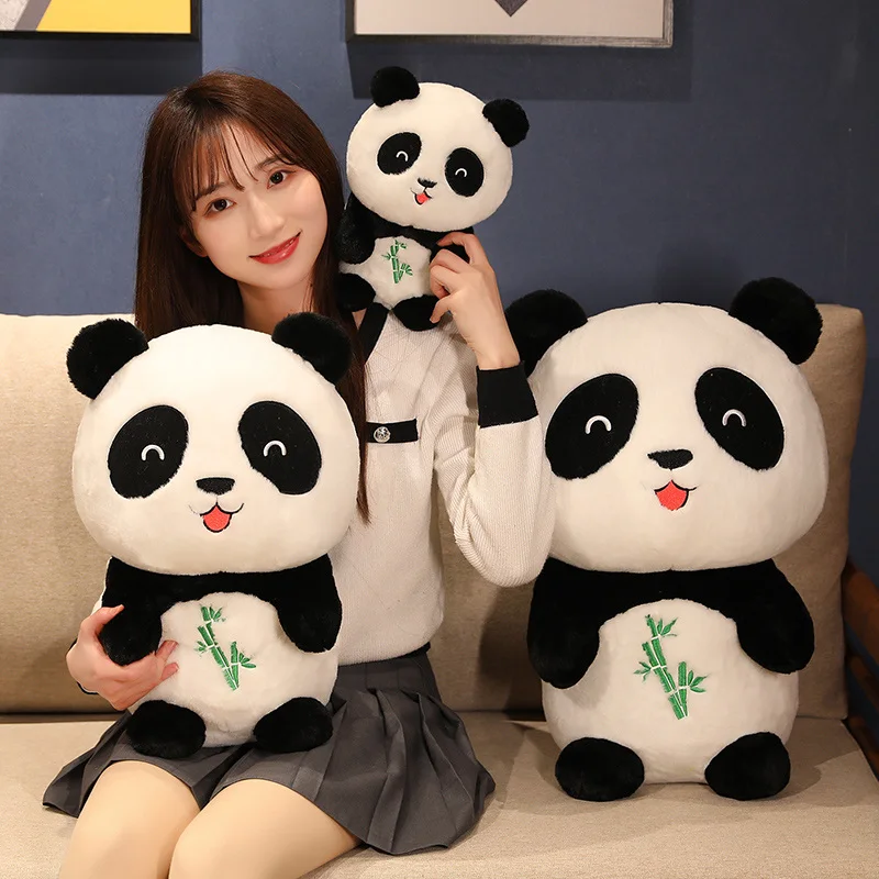 

1pc 22-50cm Lovely Plush Panda Toys Kawaii Bamboo Panda Bear Pillow Peluche Dolls Stuffed Soft Animal Toys for Children Gifts