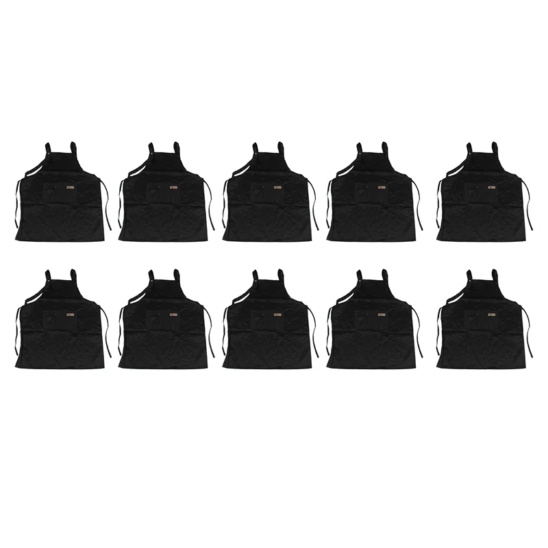 10X A Black Professional Stylist Apron Waterproof Hairdressing Coloring Shampoo Haircuts Cloth Wrap Hair Salon Tool