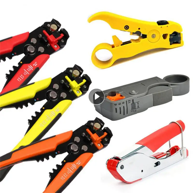 

Клещи 5 в 1 для обжима проводов, многофункциональные антискользящие Клещи для автоматического регулирования, специальные инструменты для о...