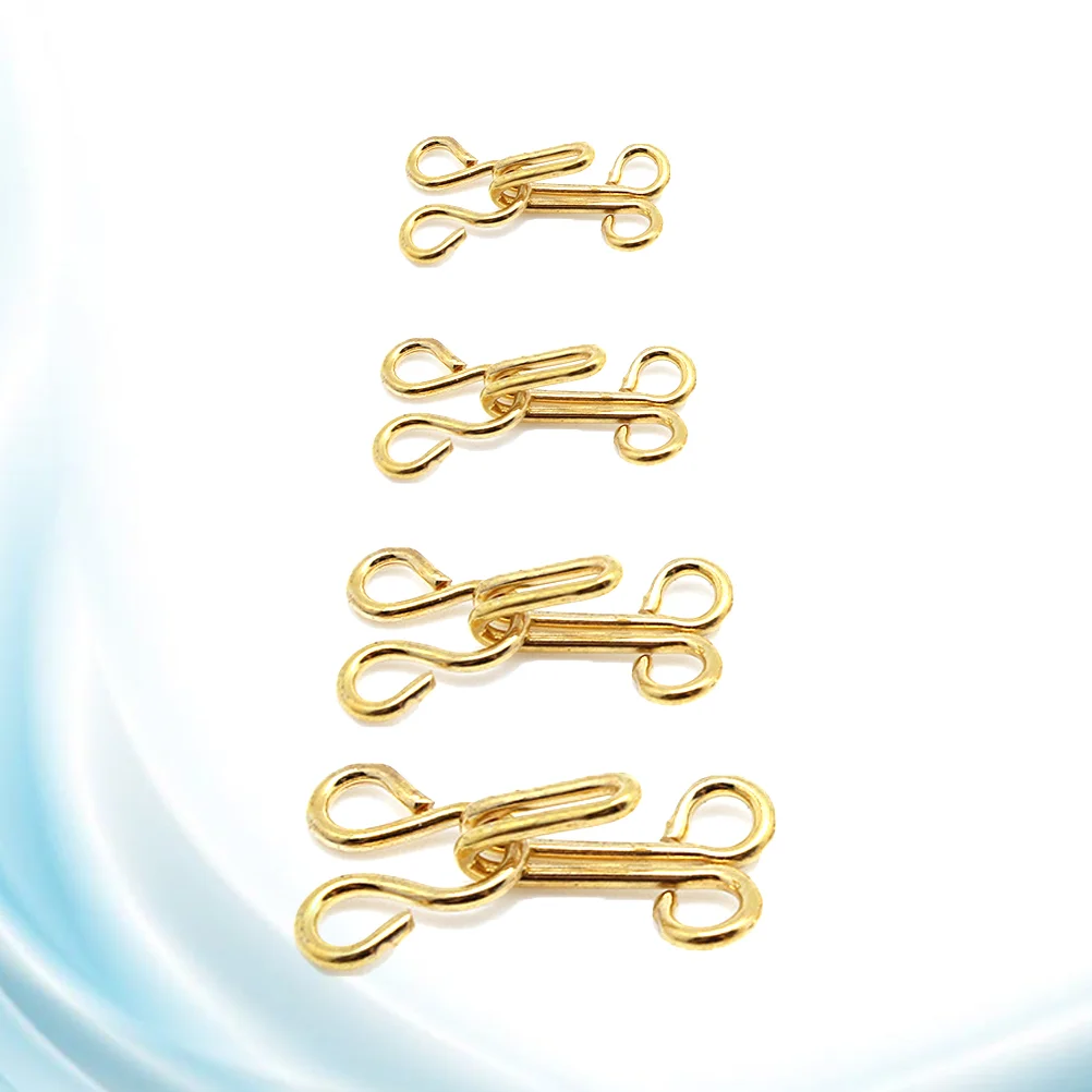 

100 Pairs Lavalier Cape Dress Collar Clasp Buckles DIY Clothing Accessory