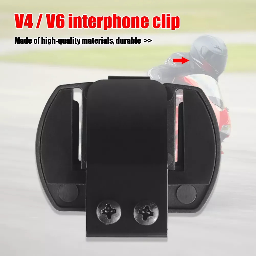 

NEW2023 1/2/3/5PCS V4 V6 Clip Bracket Suitable for Motorcycle Bluetooth Interphone Microphone Speaker Headset And Helmet Interco