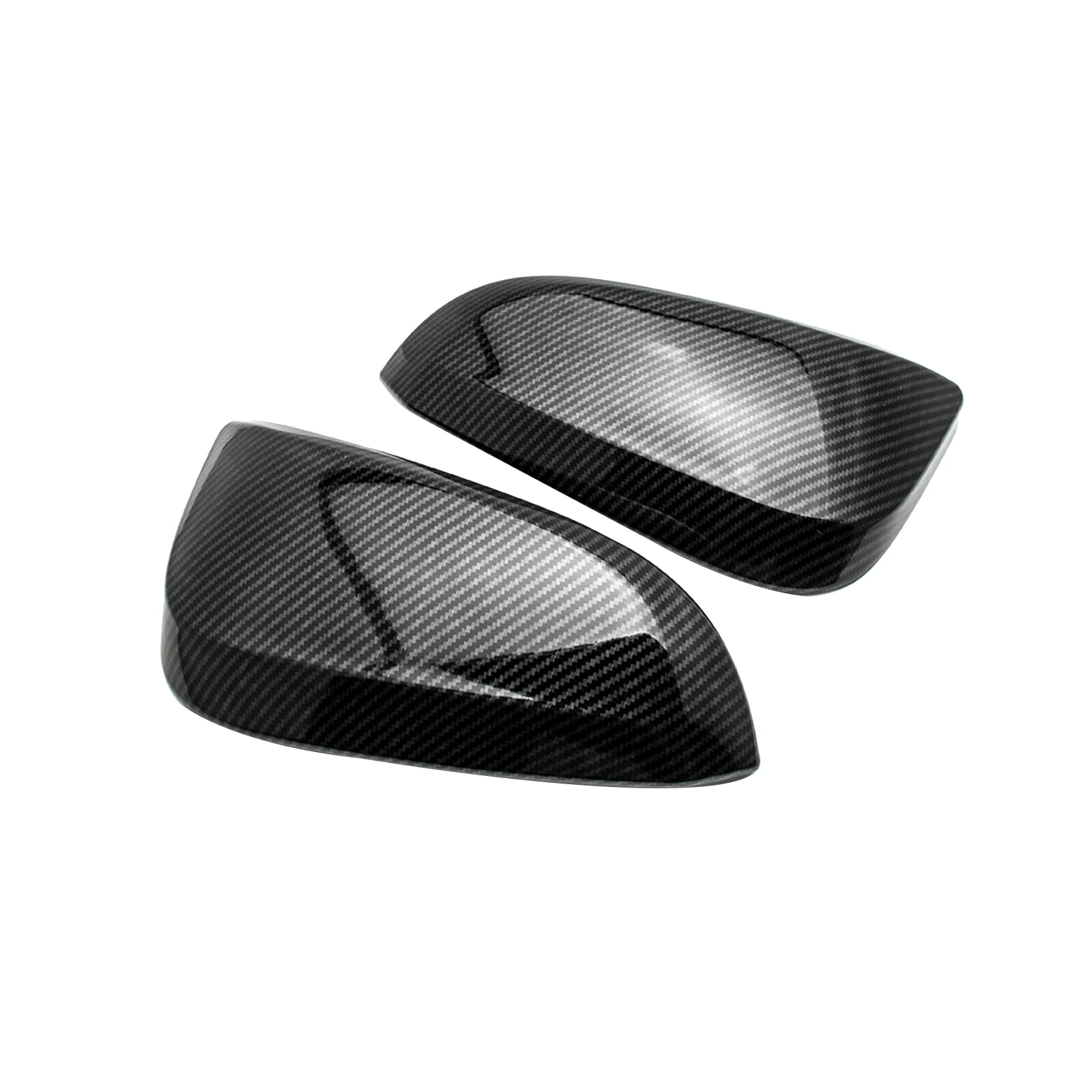 

Carbon Fiber Side Rear View Mirror Cover Cap Decor Trim for Fortuner