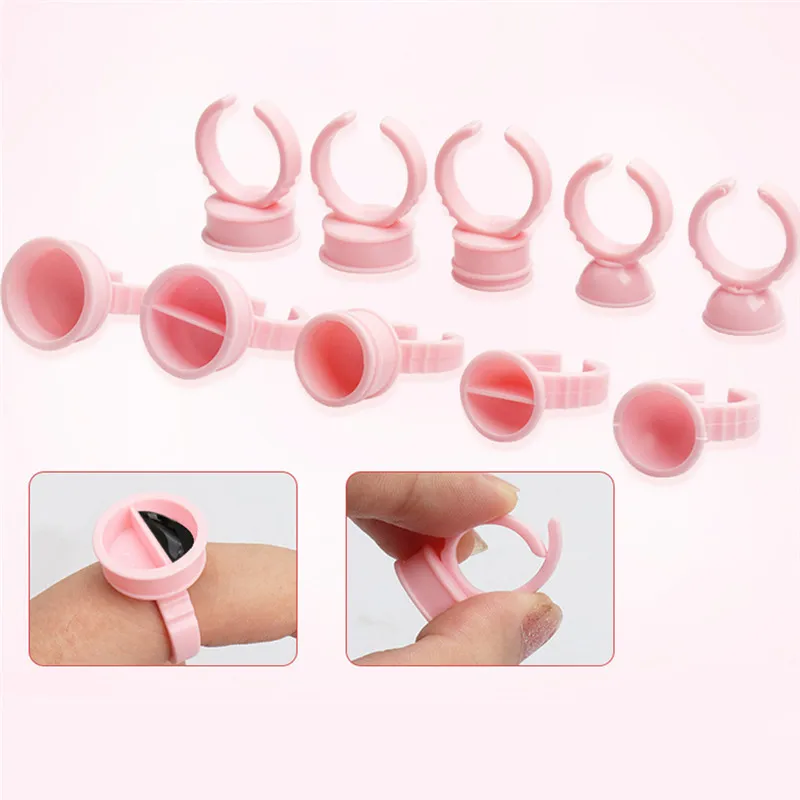 

100Pcs Disposable Makeup Tattoo Container Cups Microblading Permanent Ring Tattoo Ink Holder For Tattoo Tool Supplies Accessorie