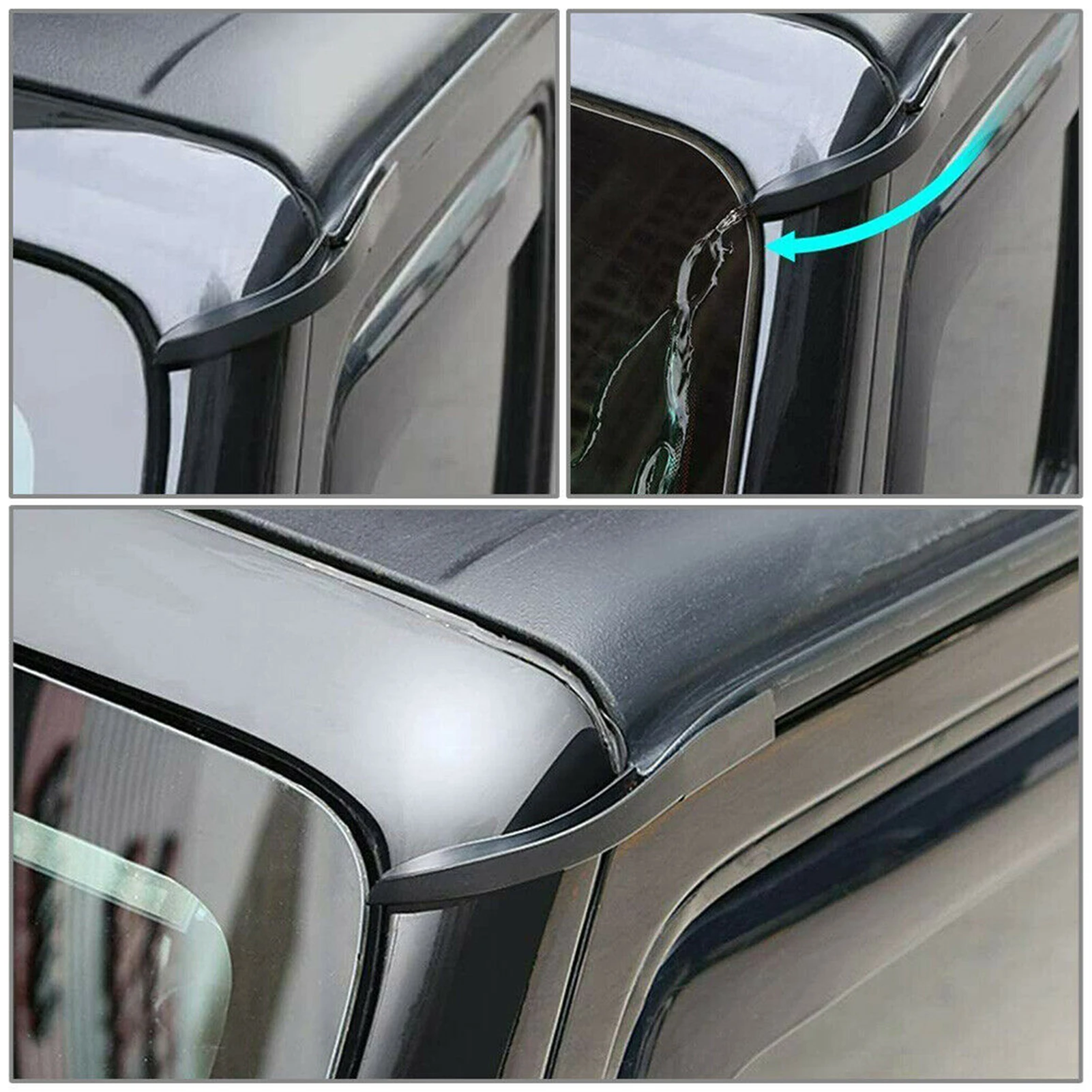 

Удлинитель водосточных желобов на крышу, прочная защита каналов для водосточных вод для Wrangler JK JKU 2007-2018 2/4, автомобильные аксессуары для двер...