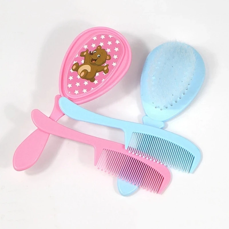 

Детская щетка для волос и расческа Детская щетка для ванны мягкая Нейлоновая Щетка для колыбели