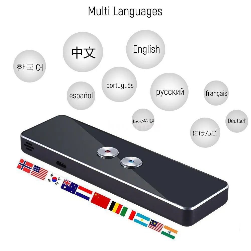 Instant Translate Translator High Recognition Ability Accurate 30+ Languages Lightweight Smart Long-time Use 2-way Portable Best images - 6
