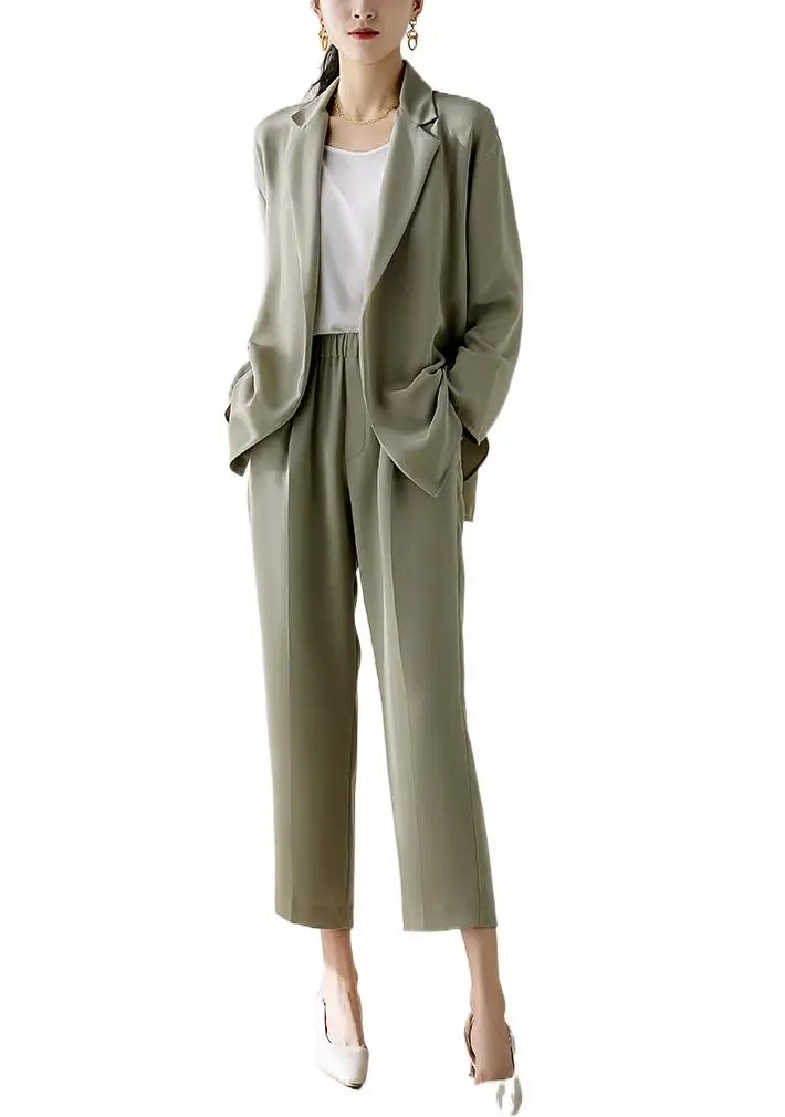 

2023 Women's Clothing With the leisure belt suit 0806