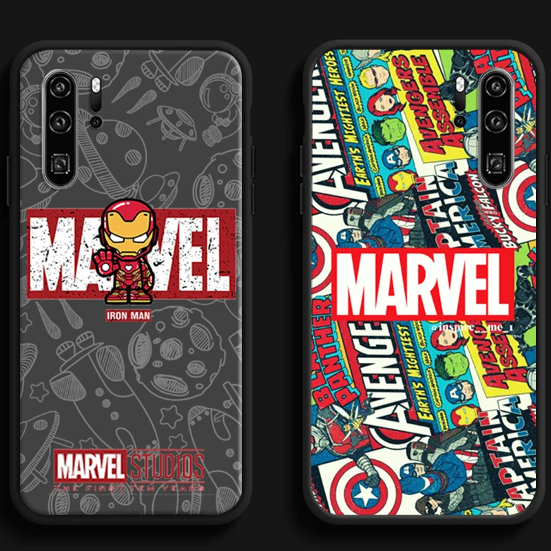 

Marvel Iron Man Spiderman Phone Cases For Huawei Honor P40 P30 Pro P30 Pro Honor 8X V9 10i 10X Lite 9A 9 10 Lite Soft TPU Funda