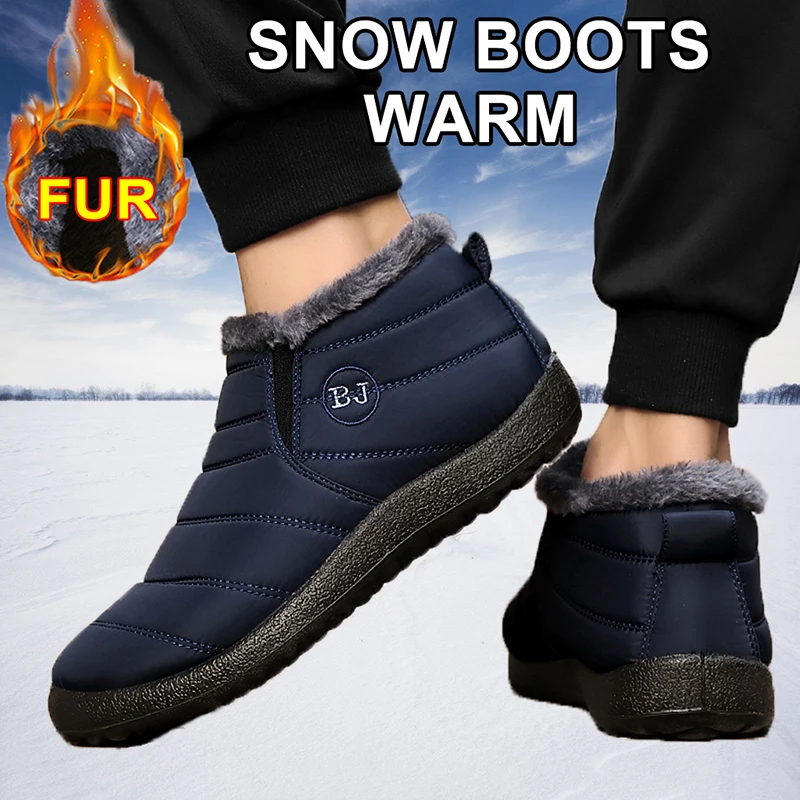 

Мужские ботинки, зимняя удобная мужская обувь, мужская зимняя обувь, мужская обувь, водонепроницаемые ботильоны, Рабочая обувь