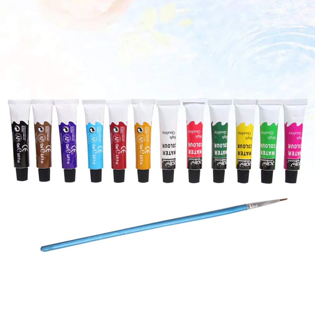 

Набор кистей, 12 цветов, 12 мл