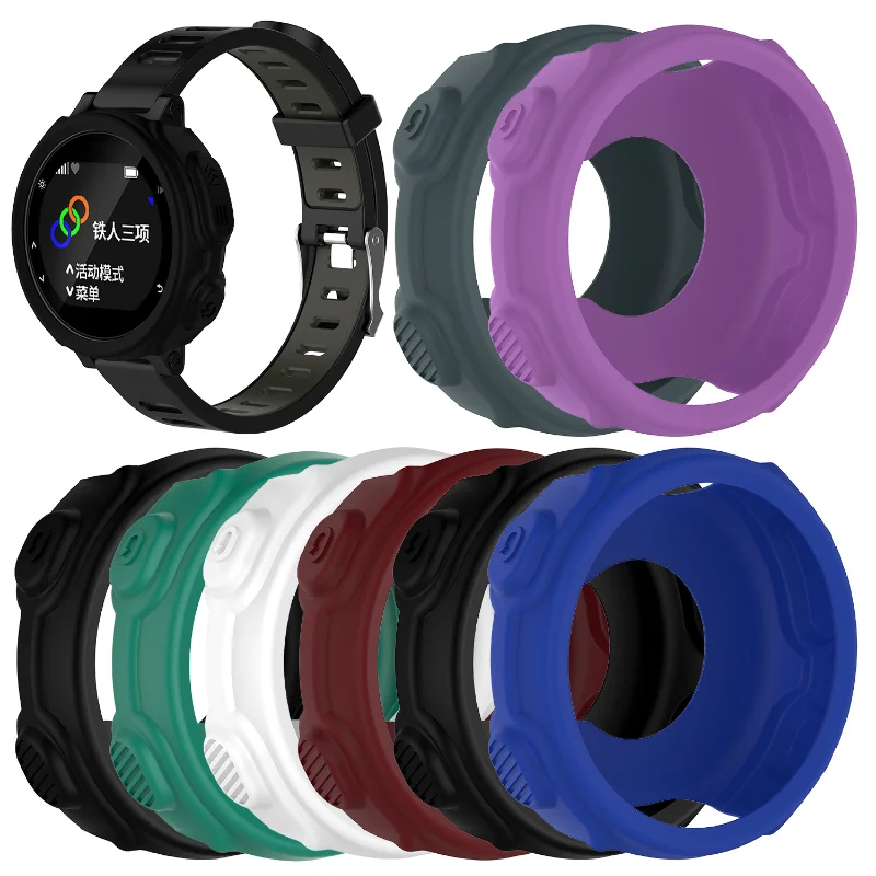 

Replacement Protective Cover Case For Garmin Forerunner 235 / 735XT GPS Watch Shell TPE Silicone Wristband Bracelet Protector