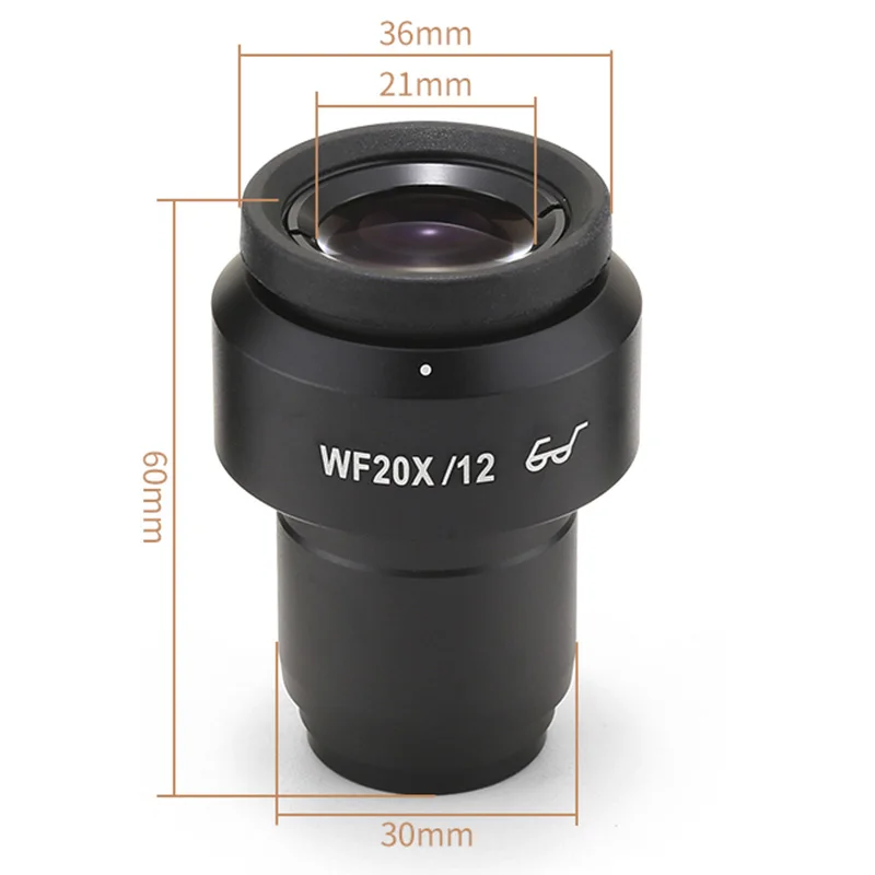 Настраиваемый микроскоп с высокой точкой зрения WF20X/12 мм окуляр стерео 20x30