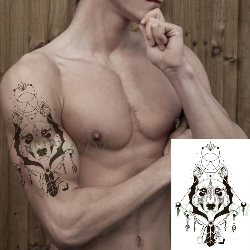 Waterproof Temporary Tattoo Sticker Broken Roman Clock Gear Big Size Body Art Flash Tatoo Fake Tatto Stickers for Girl Men Women |