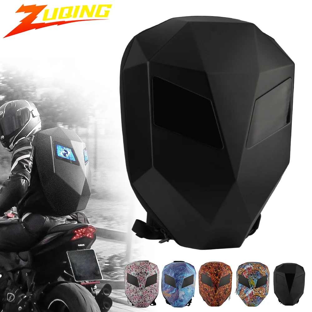 

Мотоциклетные велосипедные рюкзаки, сумки на шлем, сумки с дьявольским глазом и светодиодной подсветкой, сумки на шлем с управлением через приложение, водонепроницаемый дорожный рюкзак для мотоцикла