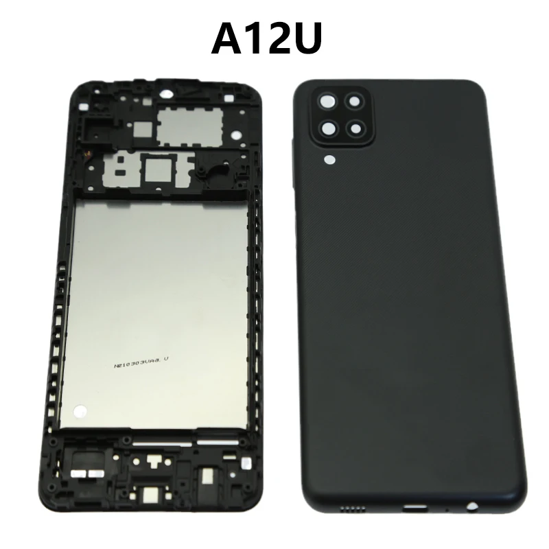 

For Samsung Galaxy A12U Chassis Mid Frame Bezel LCD Bezel Panel Chassis Mid Frame Back Cover Black White Blue Red