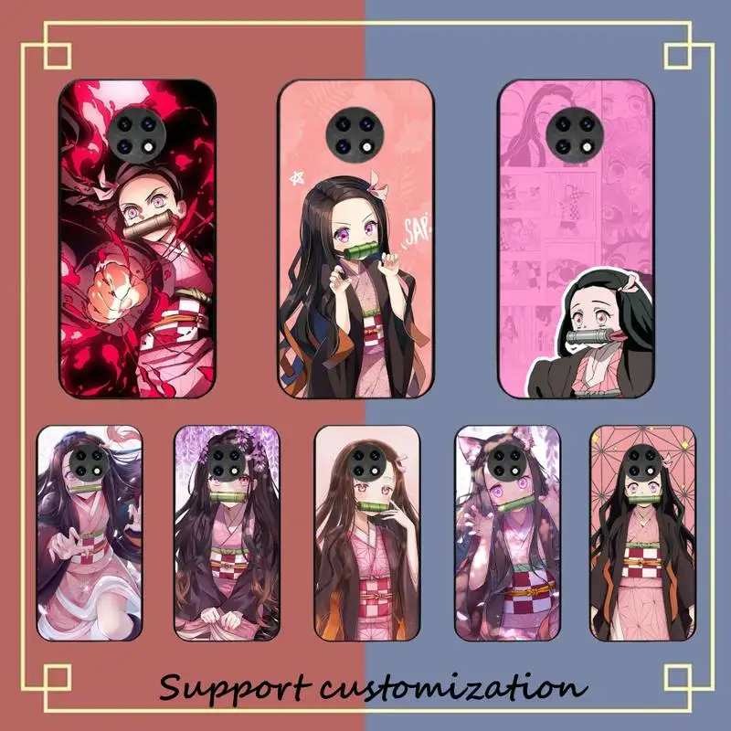 

Demon Slayer Kamado Nezuko Phone Case for Redmi 8 9 9A for Samsung J5 J6 Note9 for Huawei NOVA3E Mate20lite cover