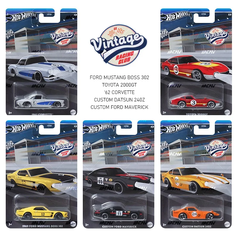 Оригинальный автомобиль Hot Wheels винтажный гоночный клуб литой под давлением 1:64
