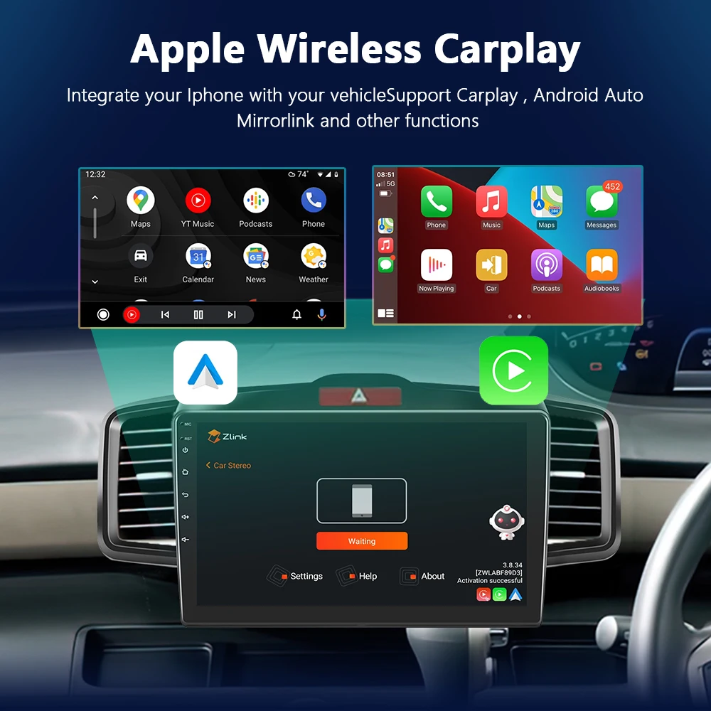 Автомобильный мультимедийный видеоплеер Podofo автомагнитола 2DIN с 4G CarPlay для Honda Freed