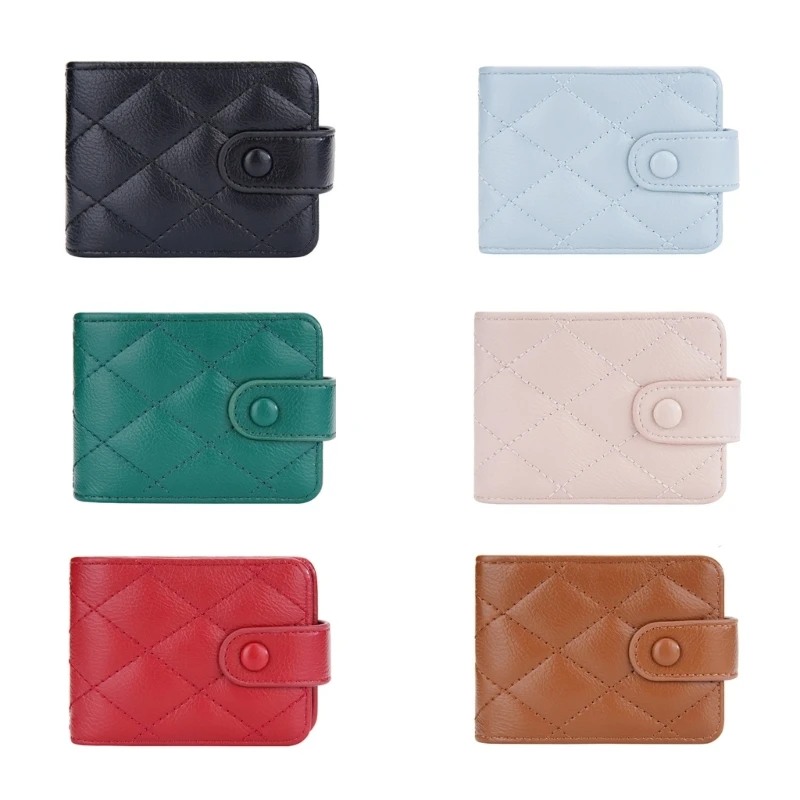 

2023 New Portable Credit Card Holder PU Leather Wallet Coin Purse for Women Girls Lipstick Small Change Pocket Money Bag