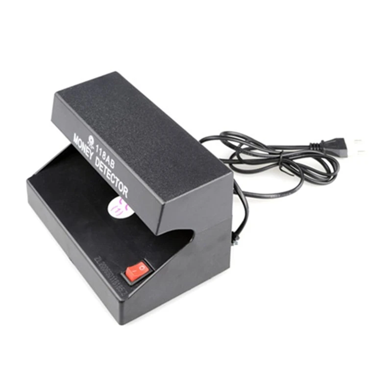 

118AB 4W Banknote Detector Single UV Light Small Currency Bill Authenticity Discriminator 220v Dropship