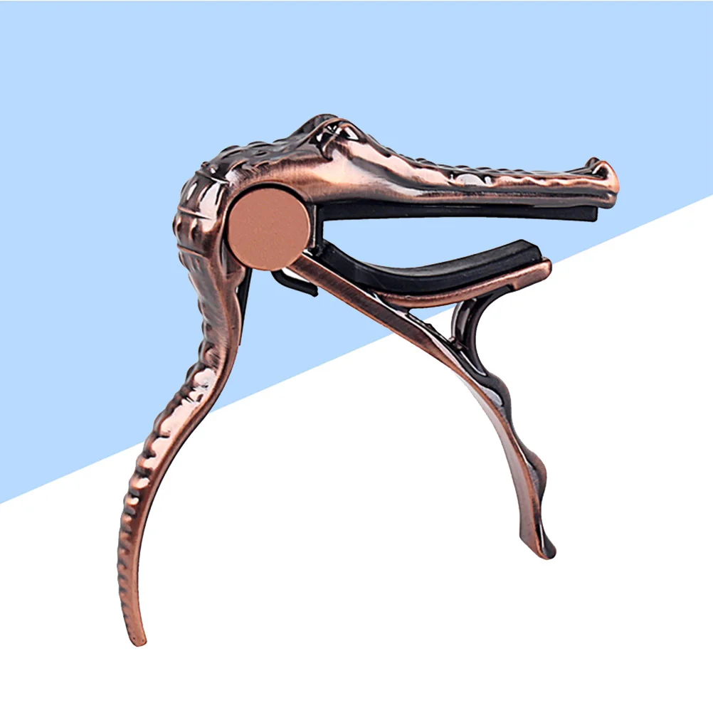 

Guitar Capo Metal Guitar Tuner Clip- On Tuner Alligator Shape Capo for Electric Acoustic Guitar Ukulele Banjo Bass Mandolin