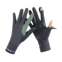 womens sunscreen gloves uv sun lightweight cotton touch screen driving cycling gloves outdoor
