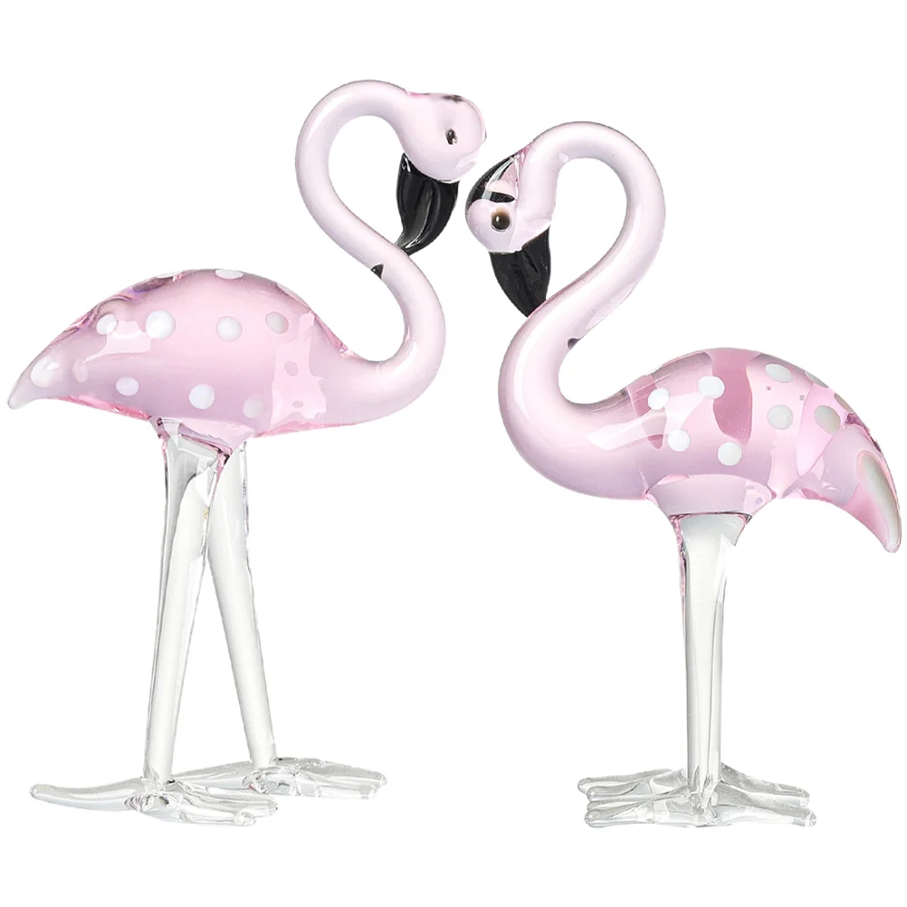 

Desktop Crystal Ornament Flamingo Adorable Yard Pink Home Decorations Decorative Adorn