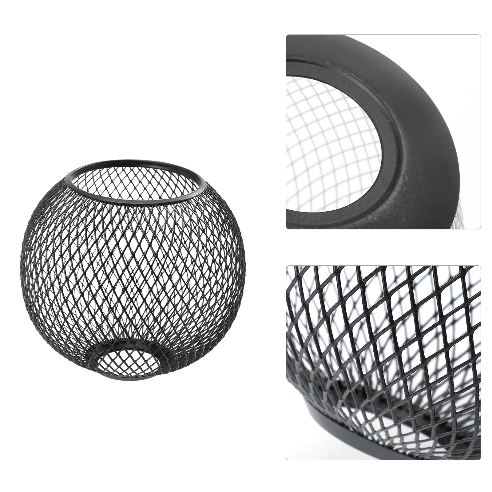 

Lampshade Housing Spherical Cover Ornament Creative Decor Decorative Adornment Hollow-out Iron Ceiling