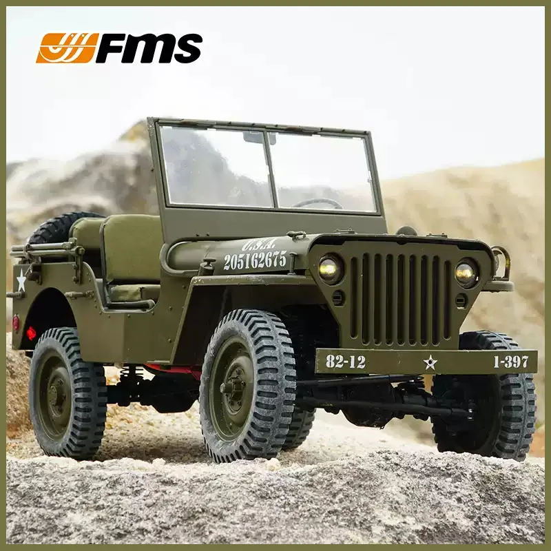Фото Запчасти для радиоуправляемого краулера FMS 1/6 Climber 1941 Willys MB Scaler, 4WD внедорожный радиоуправляемый автомобиль, оригинальные запасные части для модернизации №1