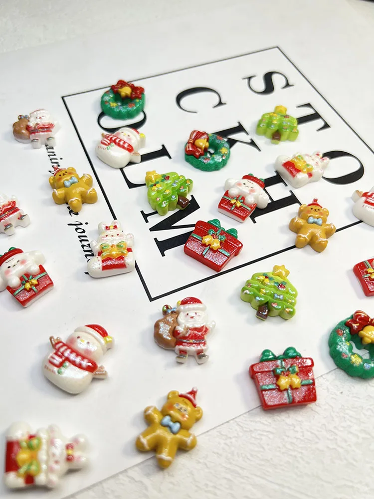 Яркая поверхность с жемчугом тонкая вспышка милые мультяшные рождественские