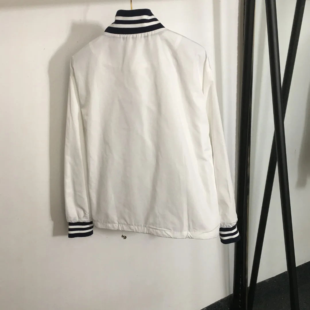 Осенняя новая модная простая контрастная бейсбольная куртка с