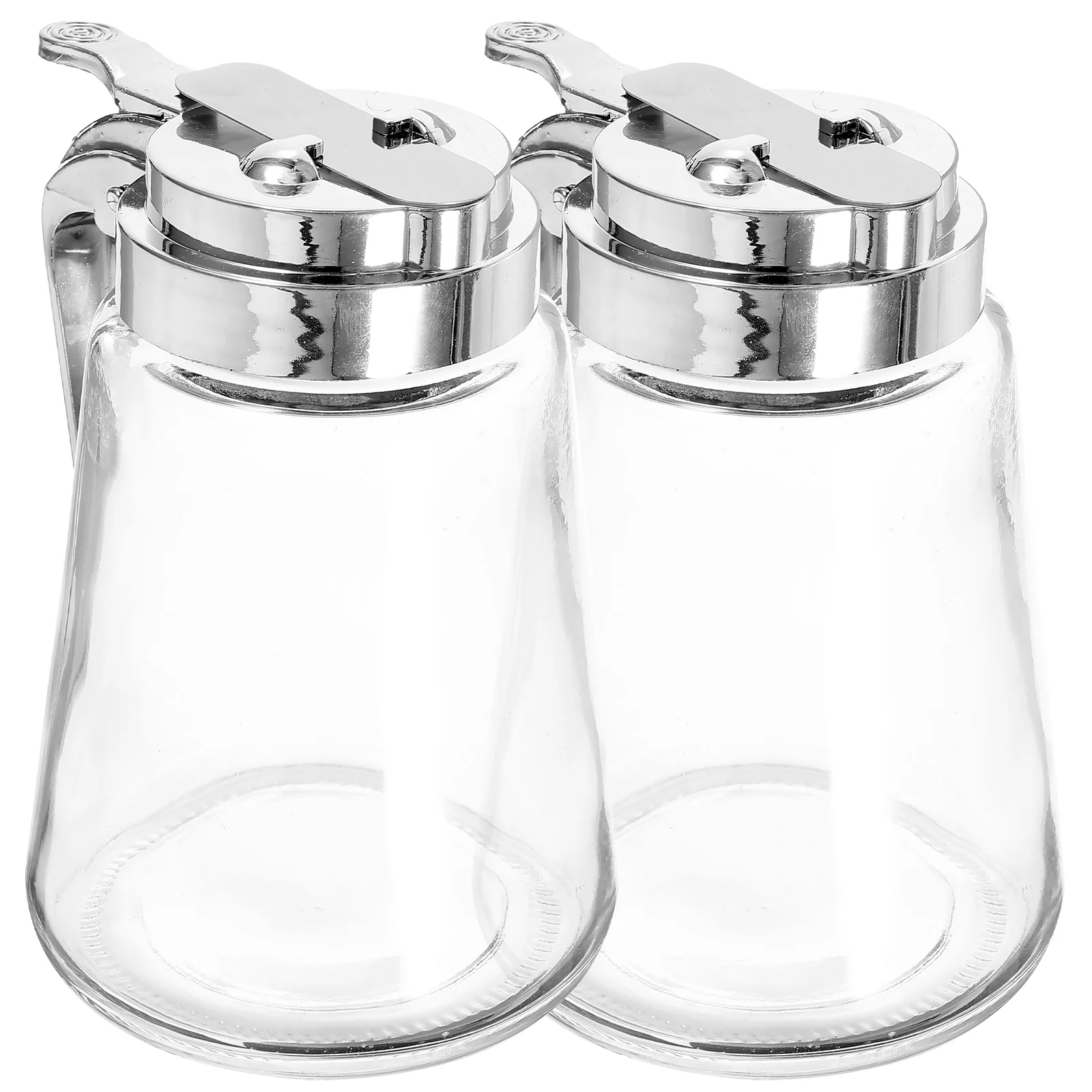 

2 Pcs Sugar Dispenser Coffee Bar Lairds Creamer Syrup Pump Glass Maple Clear Honey Pot Oil Can