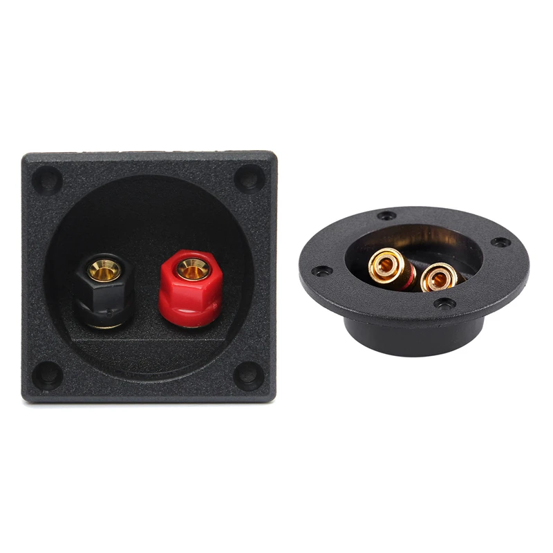 

New Square Board Binding Post Speaker Box Terminal Cup Wire Cable Box Connector With 2-Way Speaker Car Box