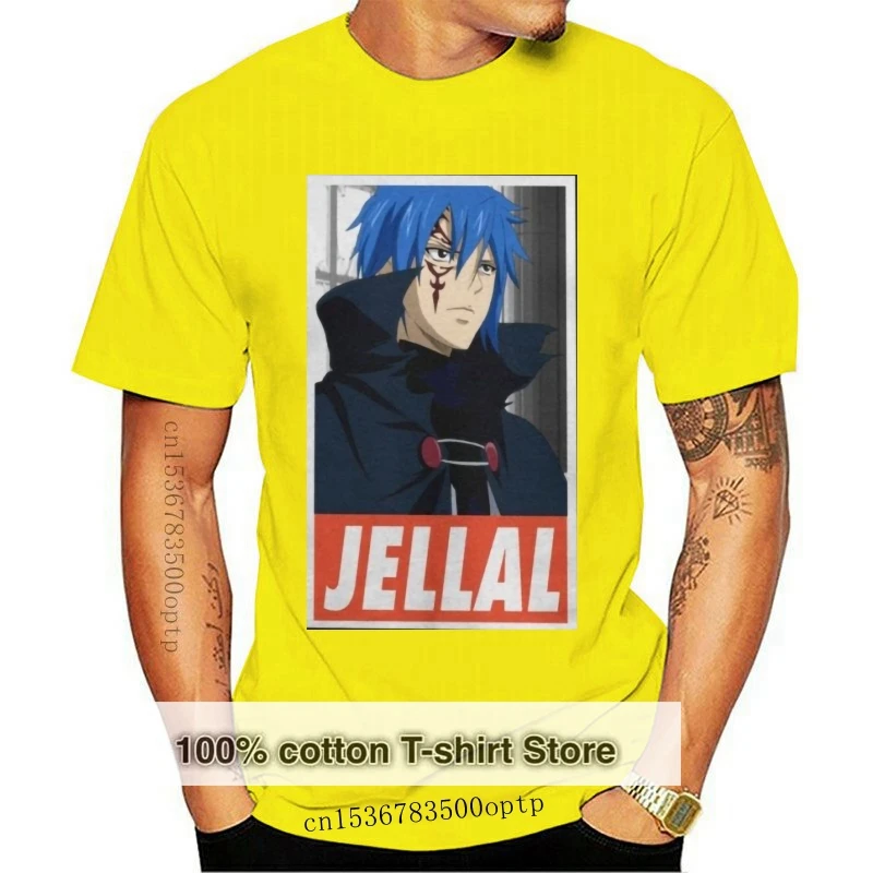 

Fairy Tail T Shirt for Men Jellal Plus Size Clothes Short Sleeve Awesome T-Shirt Round Neck 100% Cotton Tee Shirt Plus Size