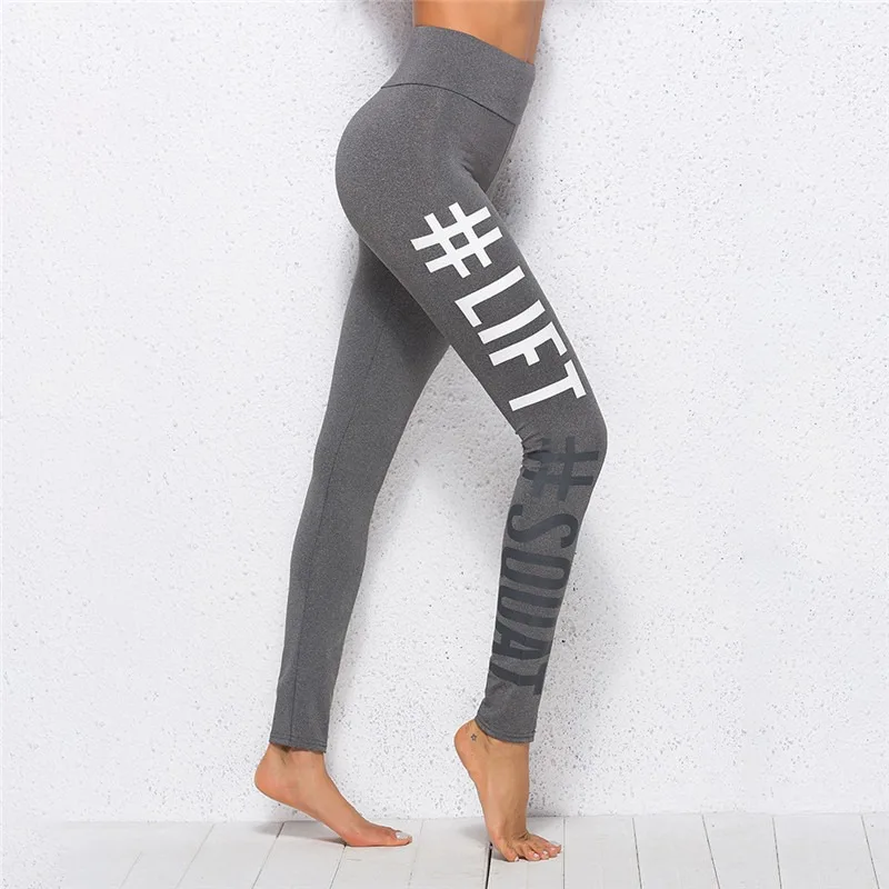 

New Tightening Leggings Women Leggins Female Elastic Pant Capri Women Fitness Leggings Letters Print Slim Trouser