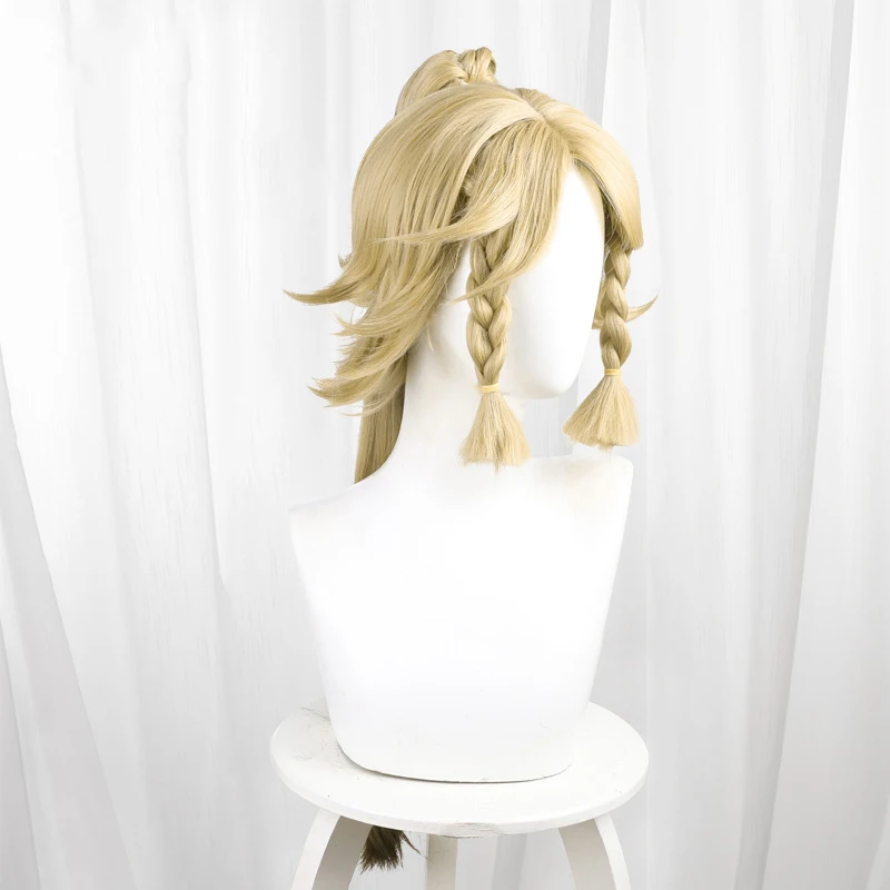 Парик для косплея Game Genshin Impact Kachina светлые длинные волосы конский хвост Nanatzcayan Natlan