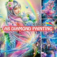 5d ab diamond painting fairy girl anime cross stitch kit full diamond mosaic art embroidery picture home decoration wall sticker