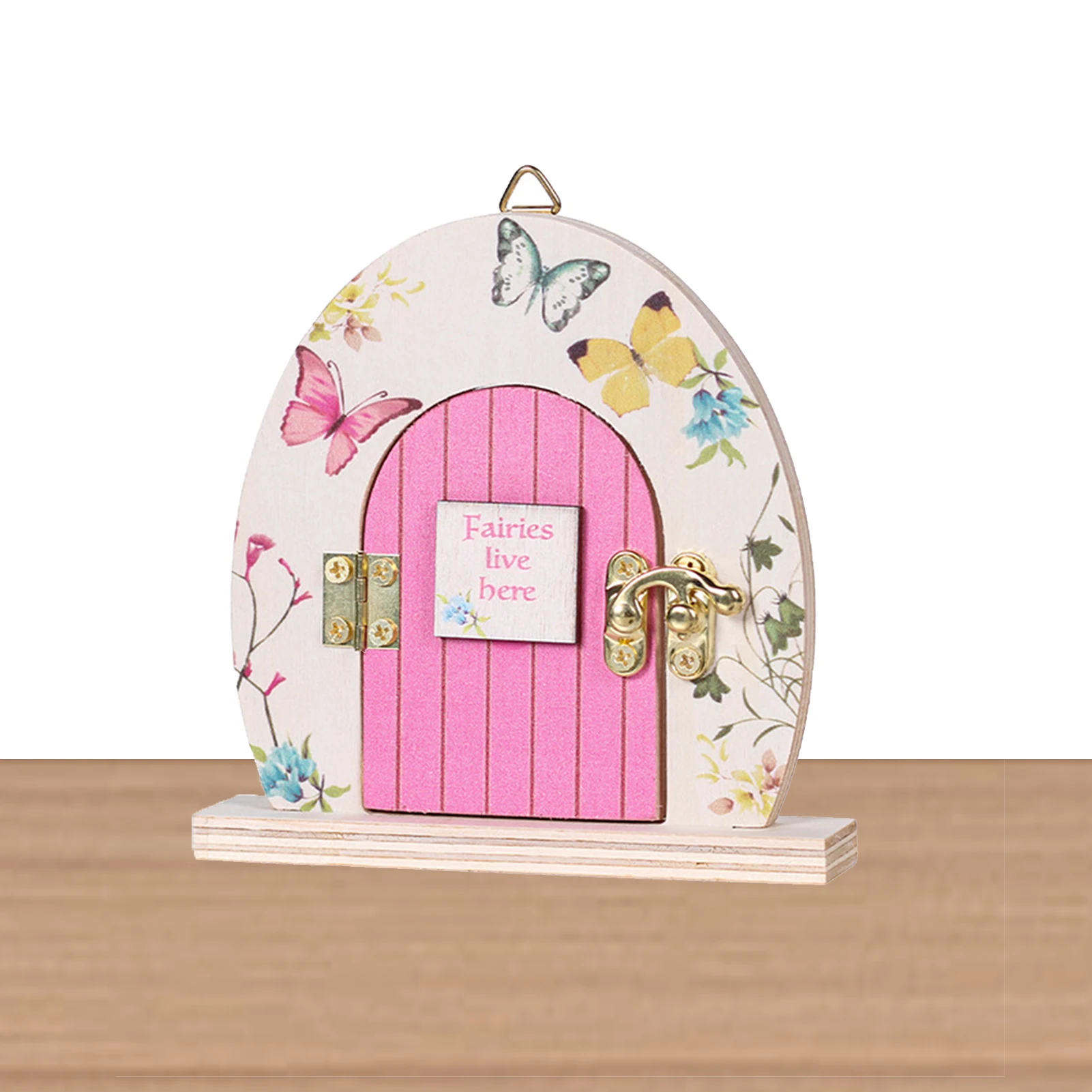 

Miniature Fairy Door For Garden Elf Doors For Trees Outdoor Butterfly Elf Pink Elf Door For Garden Fairy Ornaments Party Favors