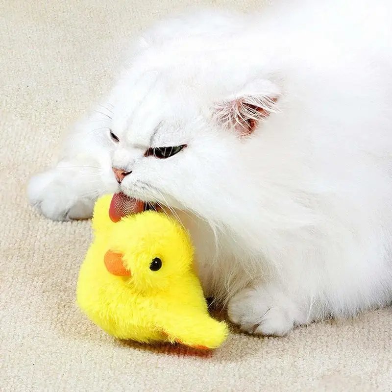 

Moving Flapping Ducks Cat Interactive Toys Electric Duck Indoor Cats Plush Toys Electric Cat Toy Smart Flapping Duck cat Toy