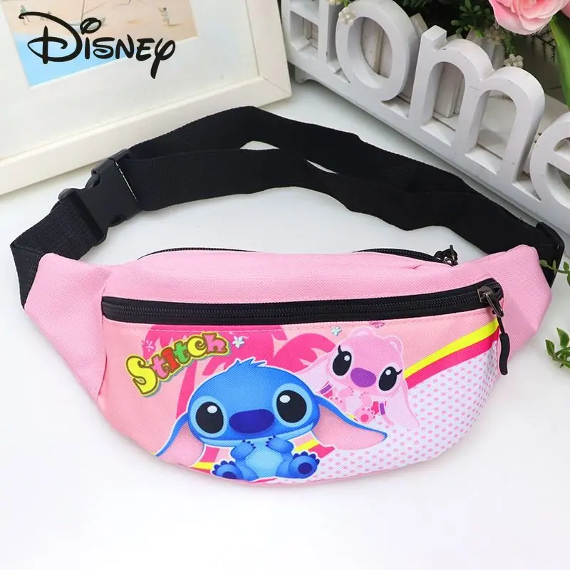 

Disney Stitch Children's Chest Bag Fashion Large Capacity Sports Waistpack Cartoon Versatile Casual Crossbody Shoulder Bag
