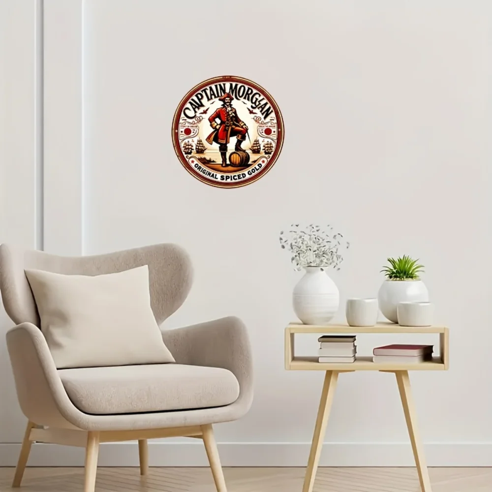 Оригинальный настенный уличный Декор Капитан Морган специи золото 8x8 дюймов