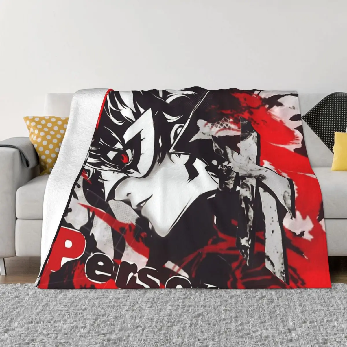 

Игровые одеяла Persona 5 P5, флисовое покрывало для спальни