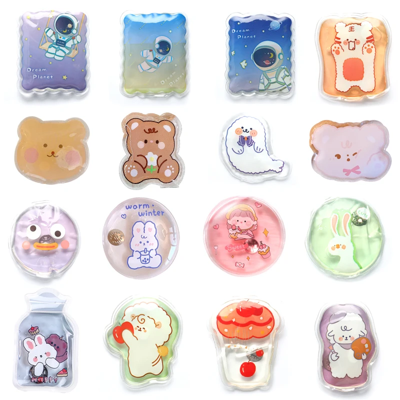 24 Styles Mini Winter Reusable Gel Hand Warmer Cute Cartoon 