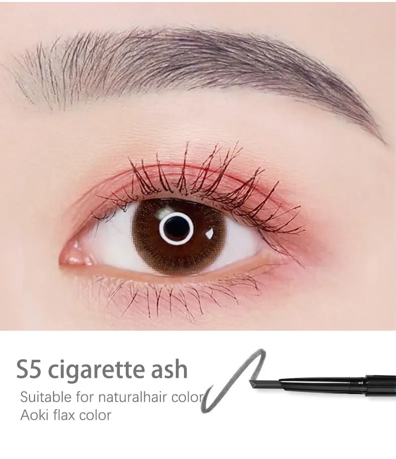 Ручка для бровей с 4 головками водостойкий и устойчивый к размазыванию карандаш