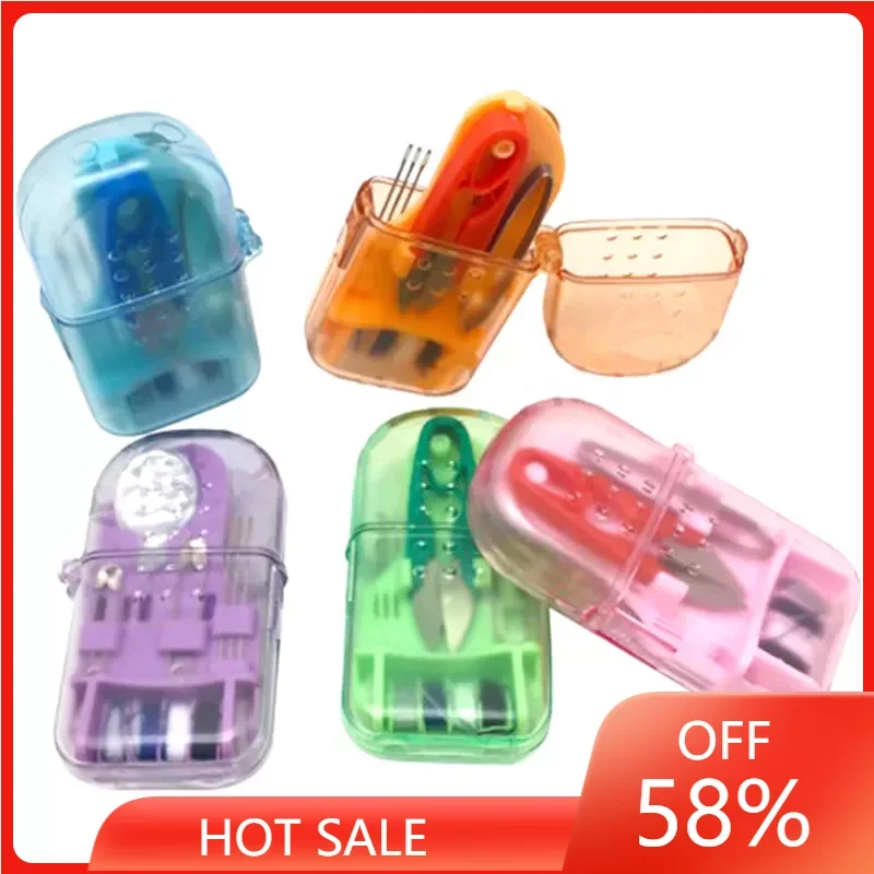 

Home Travel Sewing Kit Box Mini Portable Sewing Kit Box Needle Sewing Tools