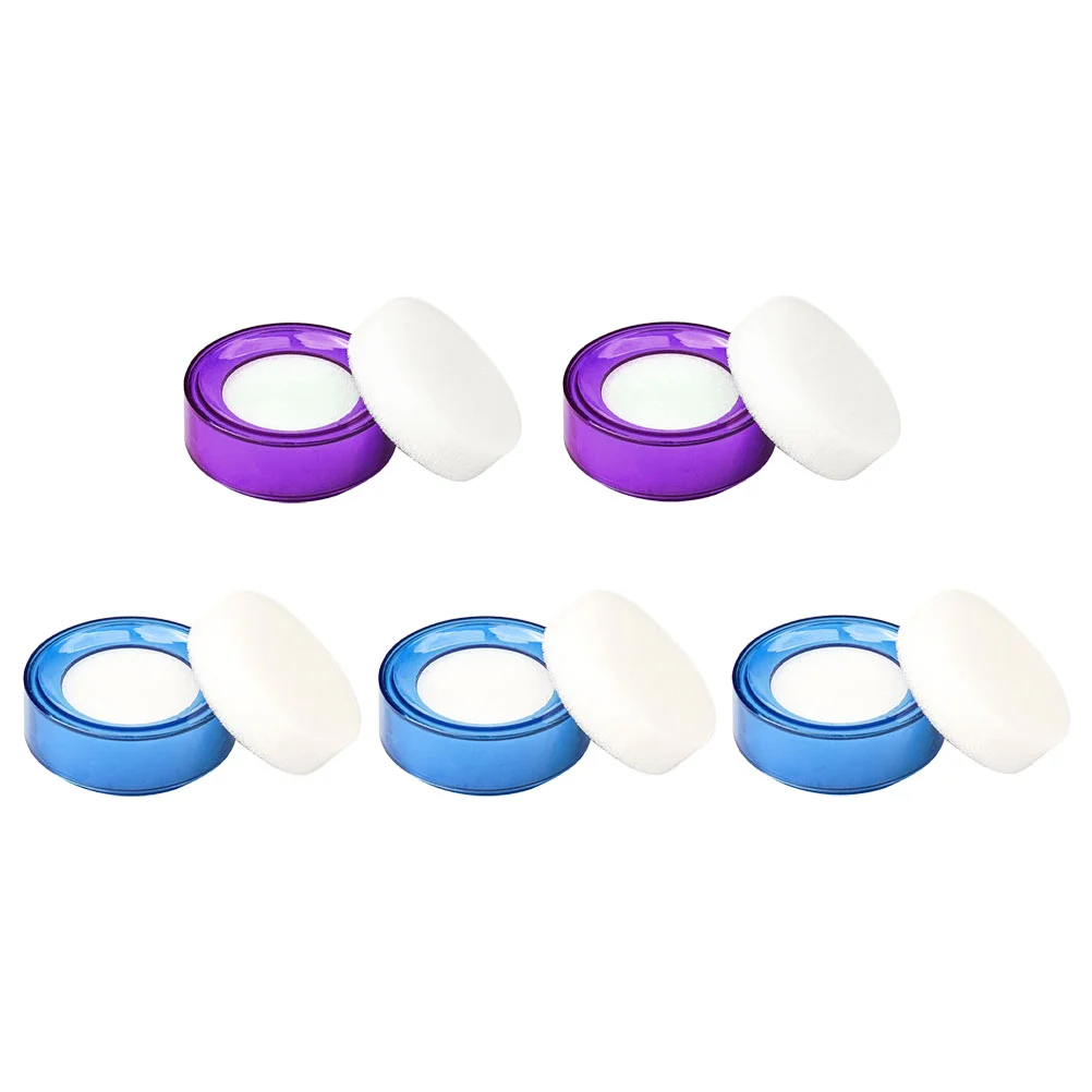 

5 Pcs Money Counting Water Box Office Accessories Fingertip Moistener Paper Hand Sponge Sponges Plastic Tool Wet Wetter