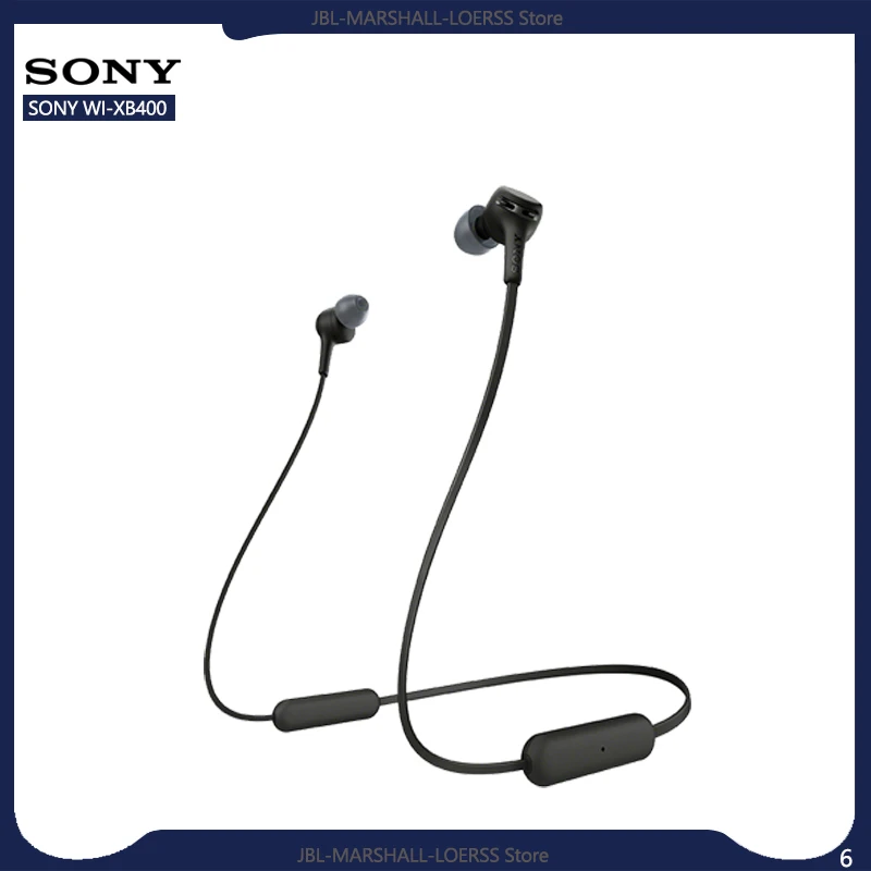 

Sony WI-XB400 Wireless Bluetooth Headset Gamer In-Ear Extra Bass Headphones With Mic For Phone Call Sport Music Noise Reduction