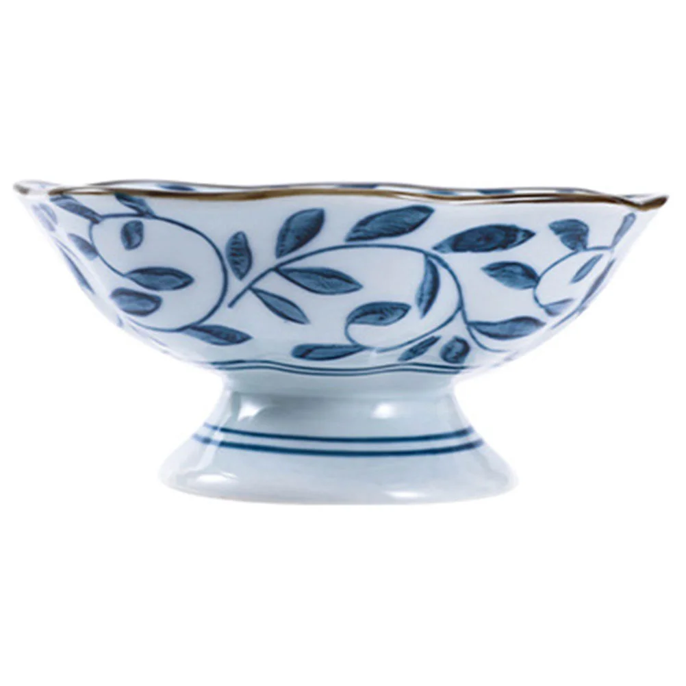 

Bowl Cake Ceramic Serving Stand Tray Footed Dessert Holder Snack Fruit Bowls Nut Dishes Party Candy Accessories Household