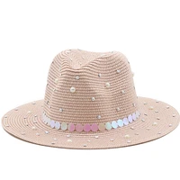 hats for women hat sun straw panama diamonds hats for girl spring pink white beach casual summer men hats sombrero hombre