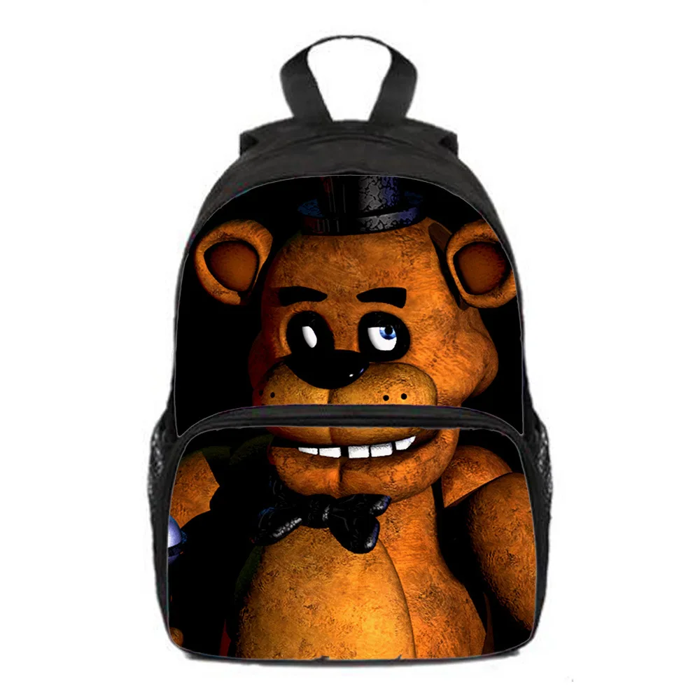 

Five Nights At Freddy's New Print Game Teddy Bear School Bag Shoulder Bag Primary and Secondary Students Kindergarten Backpack